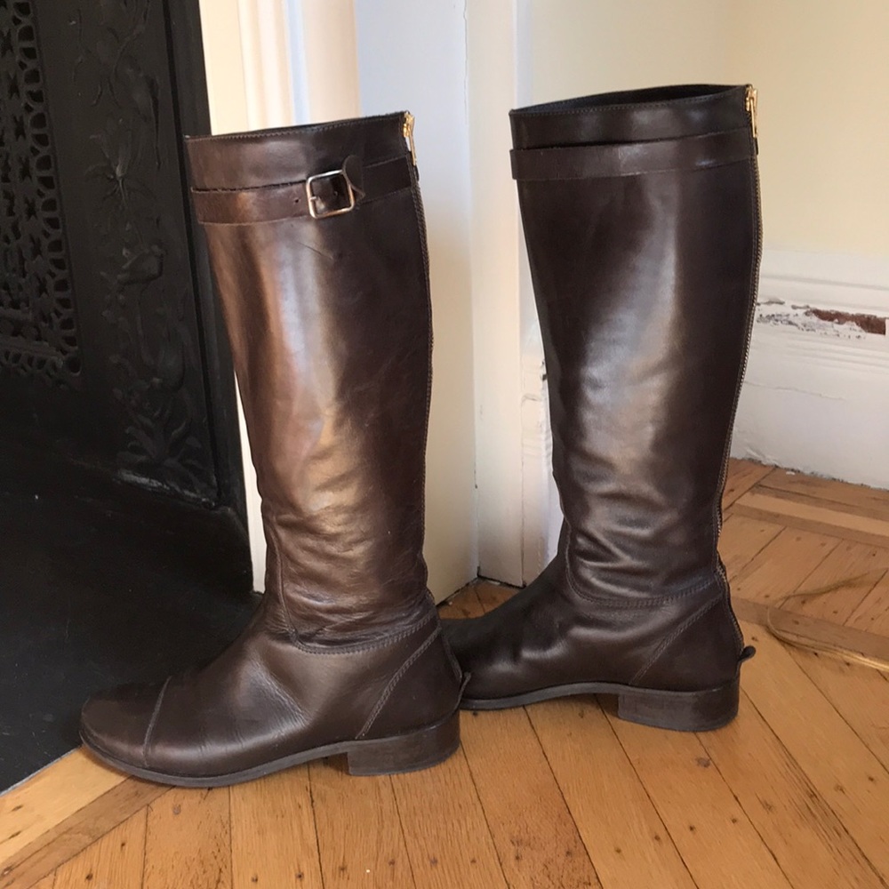 Women’s leather riding style boots